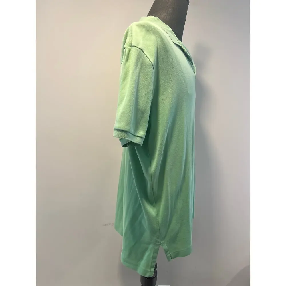 Polo Ralph Lauren 100% Soft Cotton Collared Shirt Lime Green Size Large SG